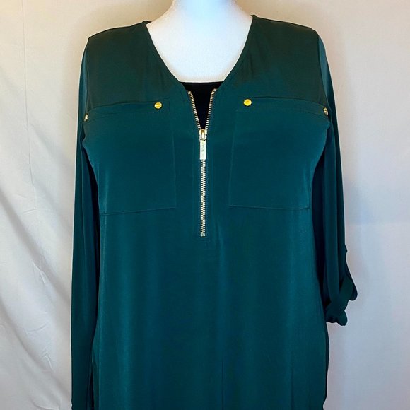 MICHAEL Michael Kors Tops - MICHAEL Michael Kors Half-Zip Shirt